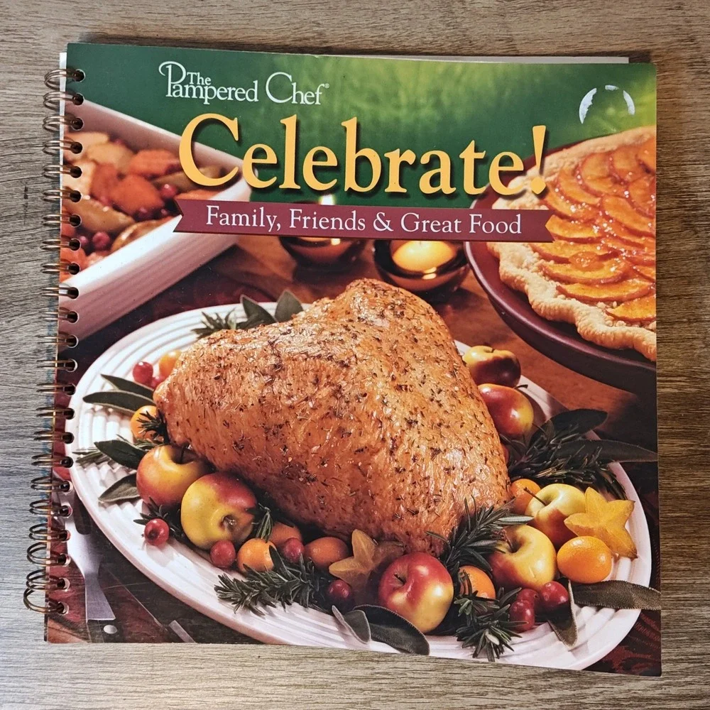 Pampered Chef Cookbook Set 4 Books OS Multicolor Spiral‎ Bound Recipe Collection